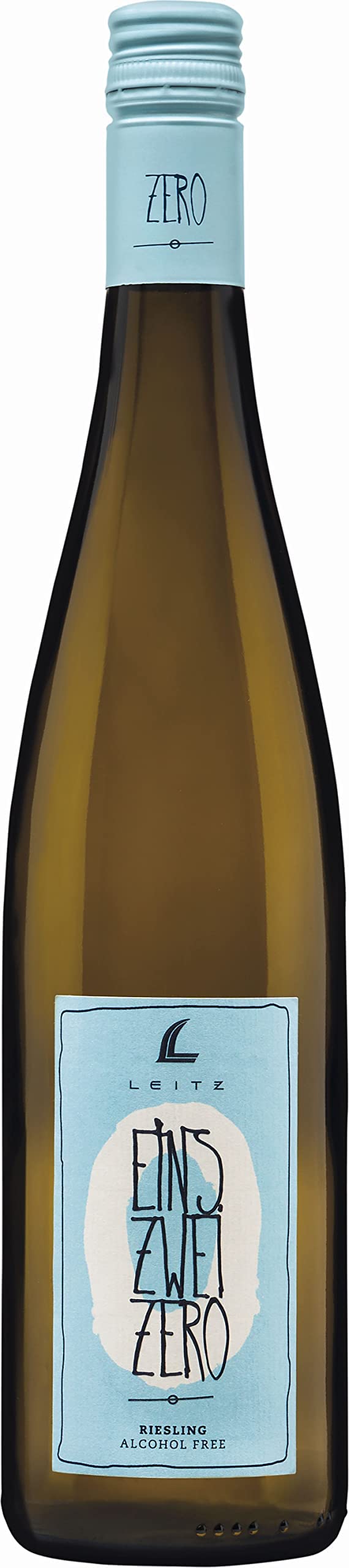 Leitz EINS-ZWEI-ZERO Riesling Alkoholfrei (3 x 0,75l) – Fruchtiger Weißwein ohne Alkohol vom Weingut Leitz im Rheingau