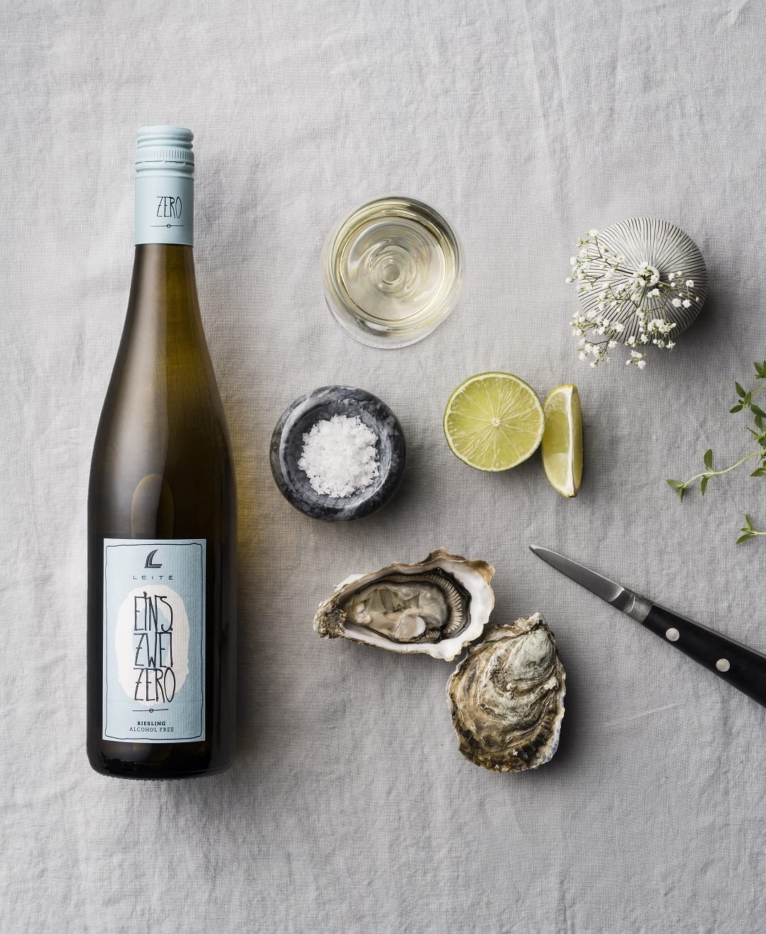 Leitz EINS-ZWEI-ZERO Riesling Alkoholfrei (3 x 0,75l) – Fruchtiger Weißwein ohne Alkohol vom Weingut Leitz im Rheingau