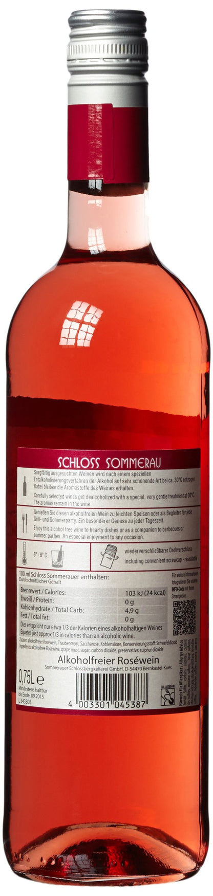Schloss Sommerau Vino rosato analcolico (6 x 0,75 l)