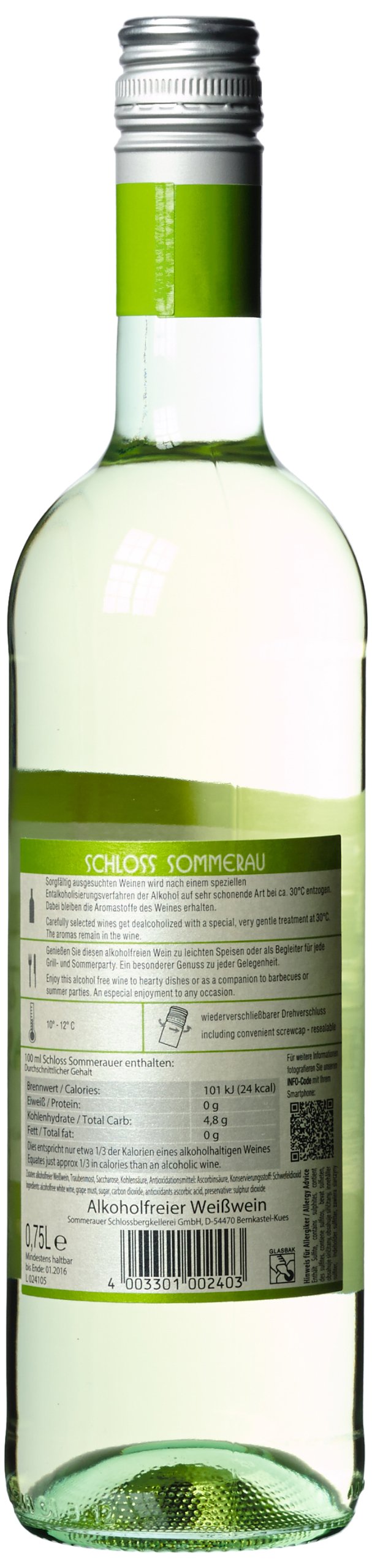 Schloss Sommerau Vino rosato analcolico (6 x 0,75 l)